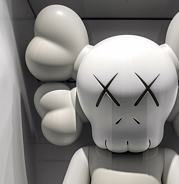 White Glass Case Kaws