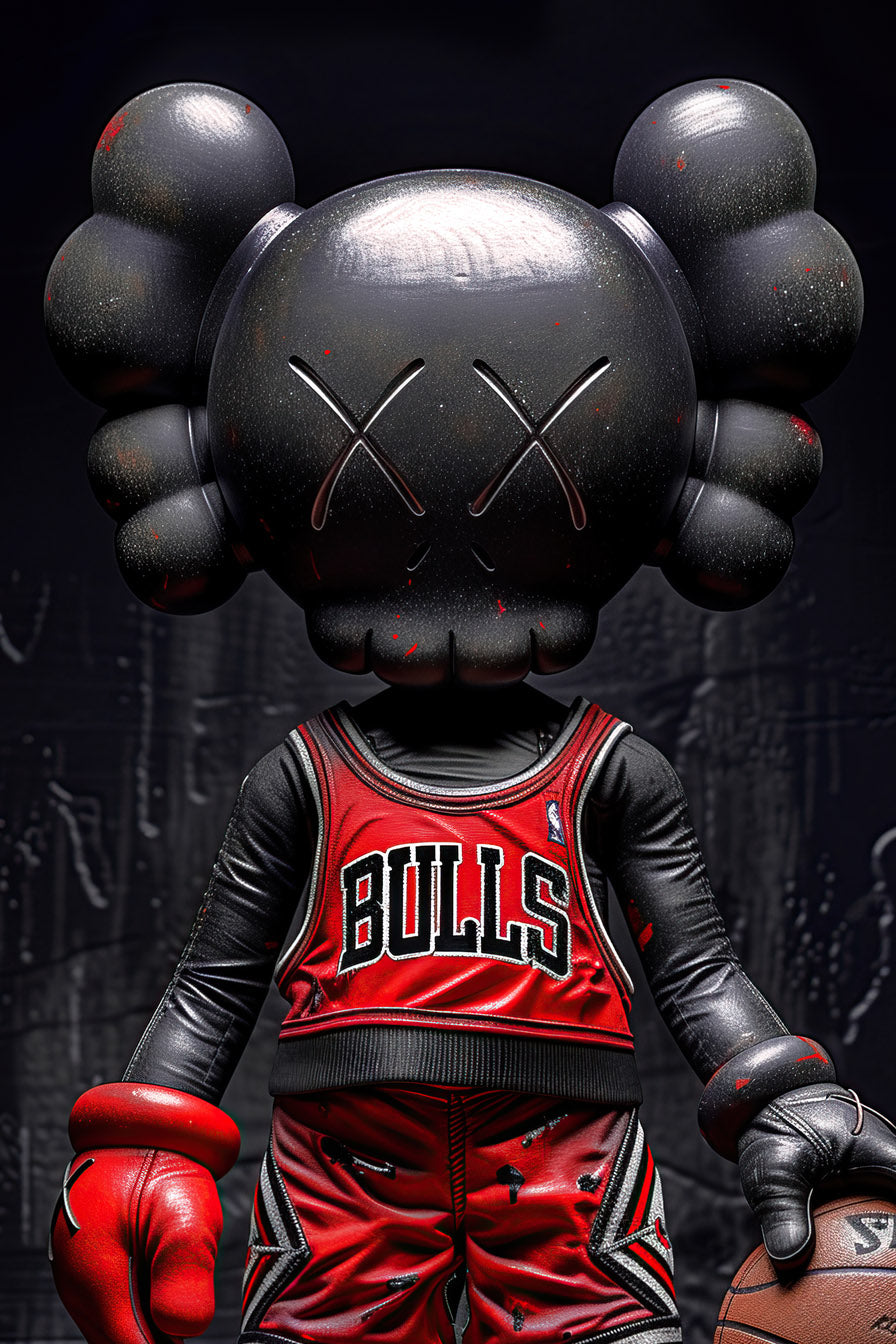 Nba Bulls Red Kaws