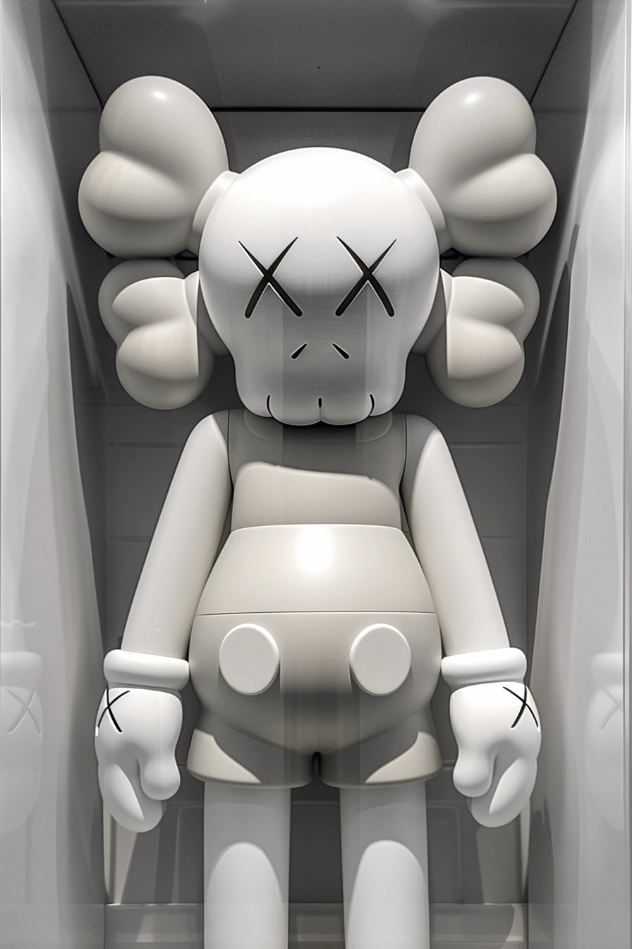 White Glass Case Kaws