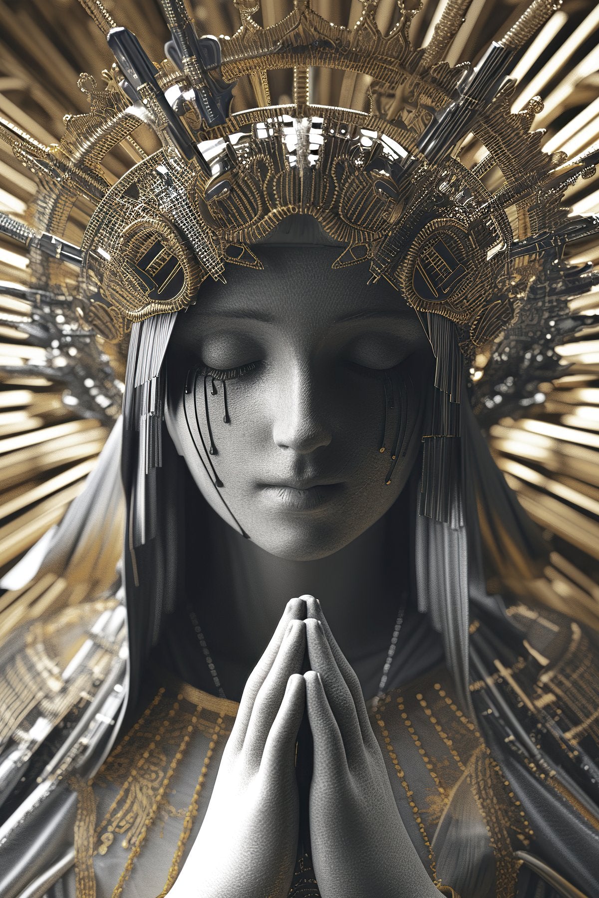Golden Pray Madonna