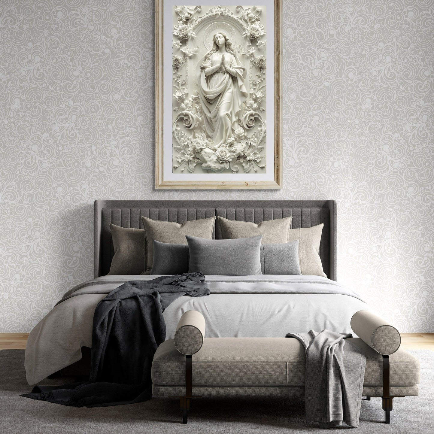 Madonna Marble Relief 9