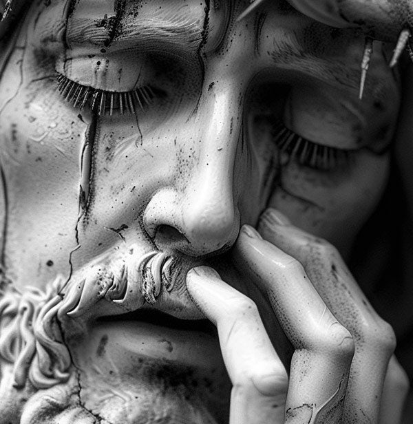 Black&White Jesus Crown of Thorns