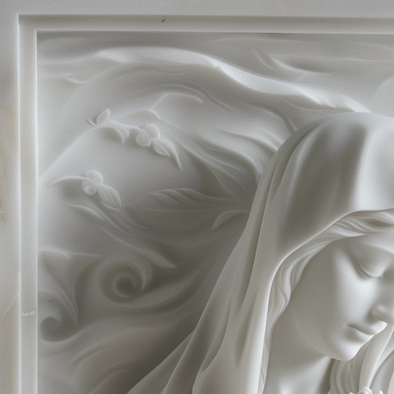 Marble Madonna Pray 1