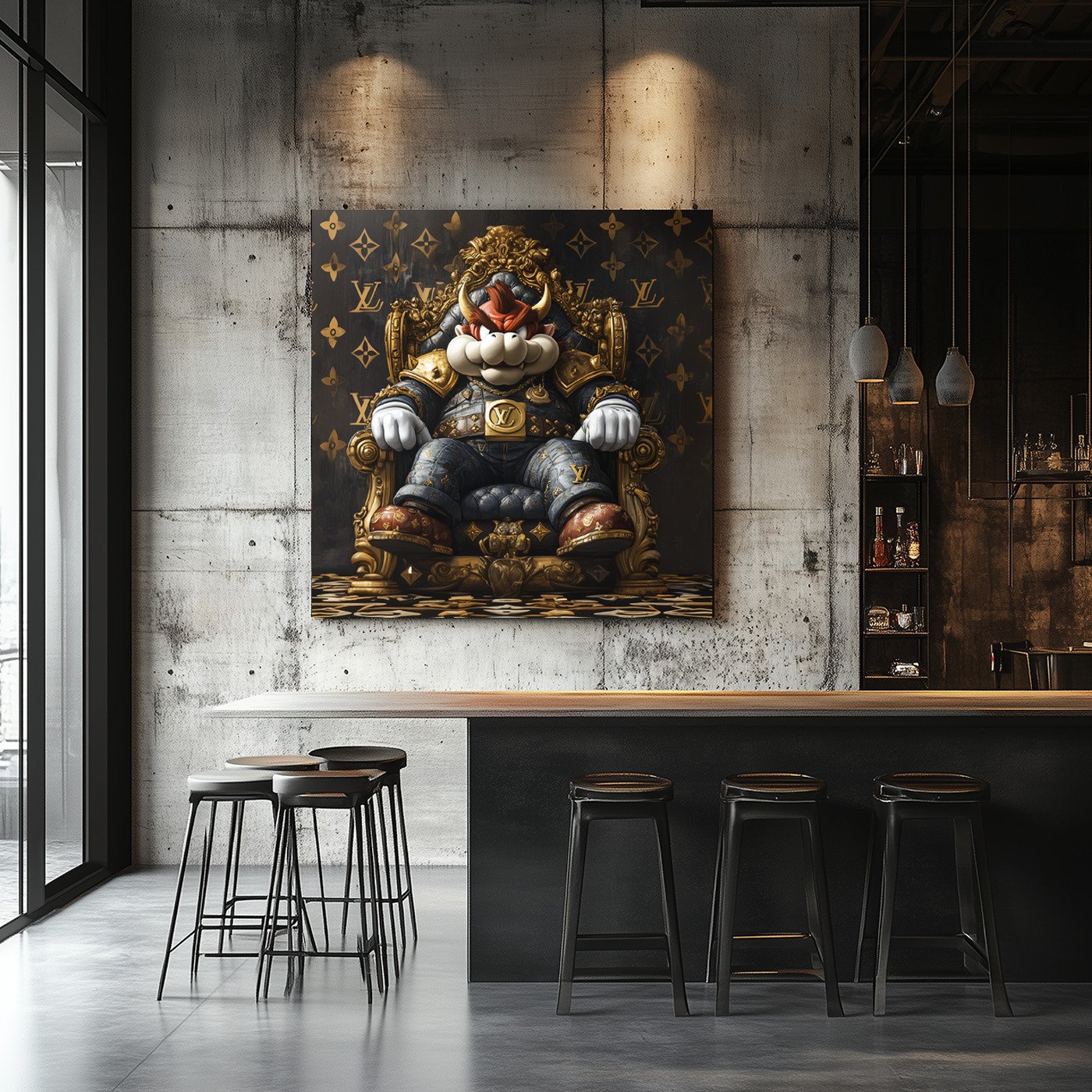 Bowser Gold Vuitton Throne