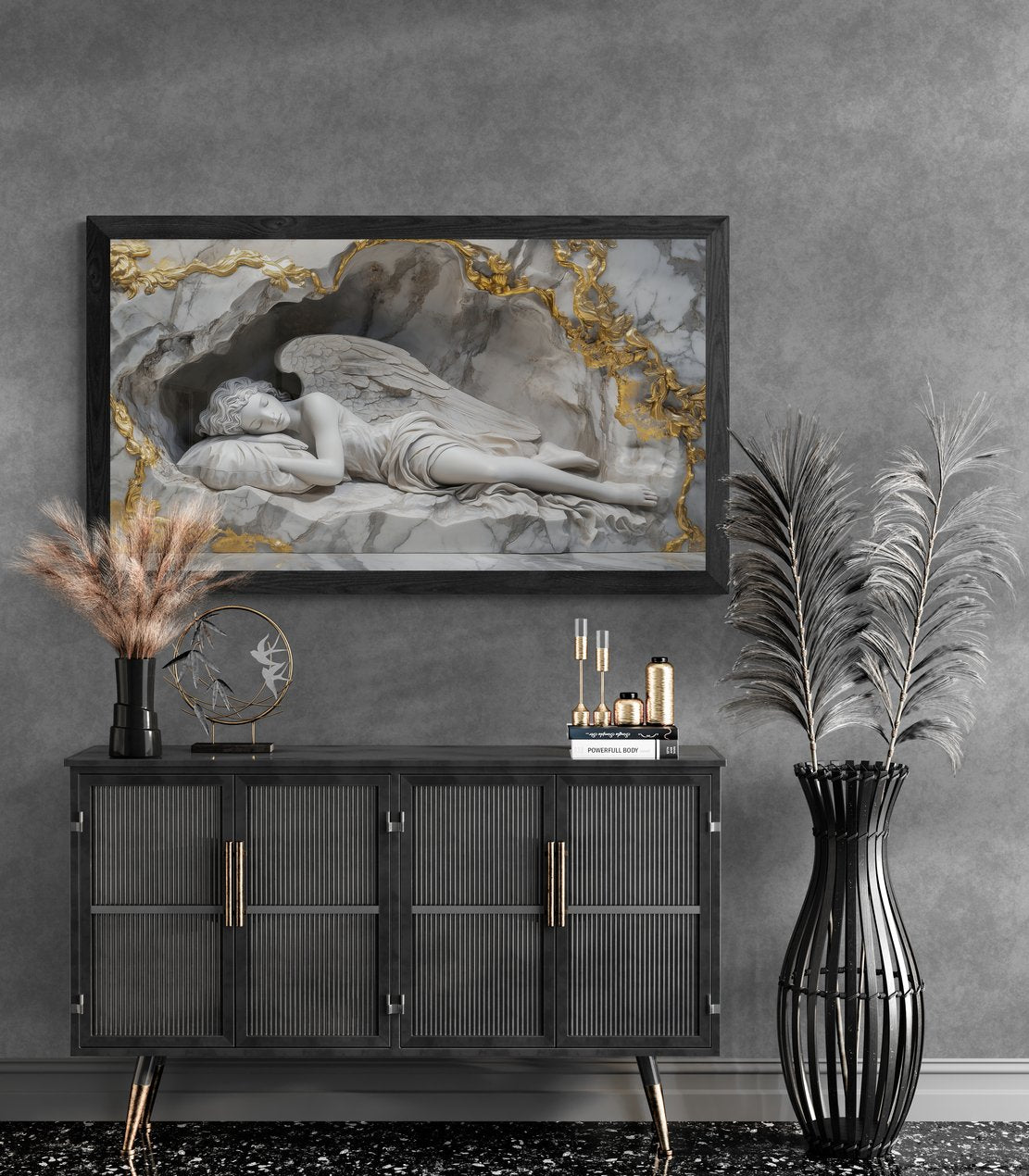 Sleeping Angel Carrara Gold