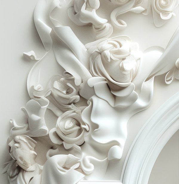 Madonna White bas-relief