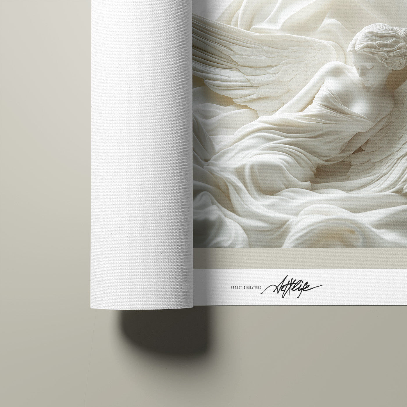 Angel White Silk Sleeping