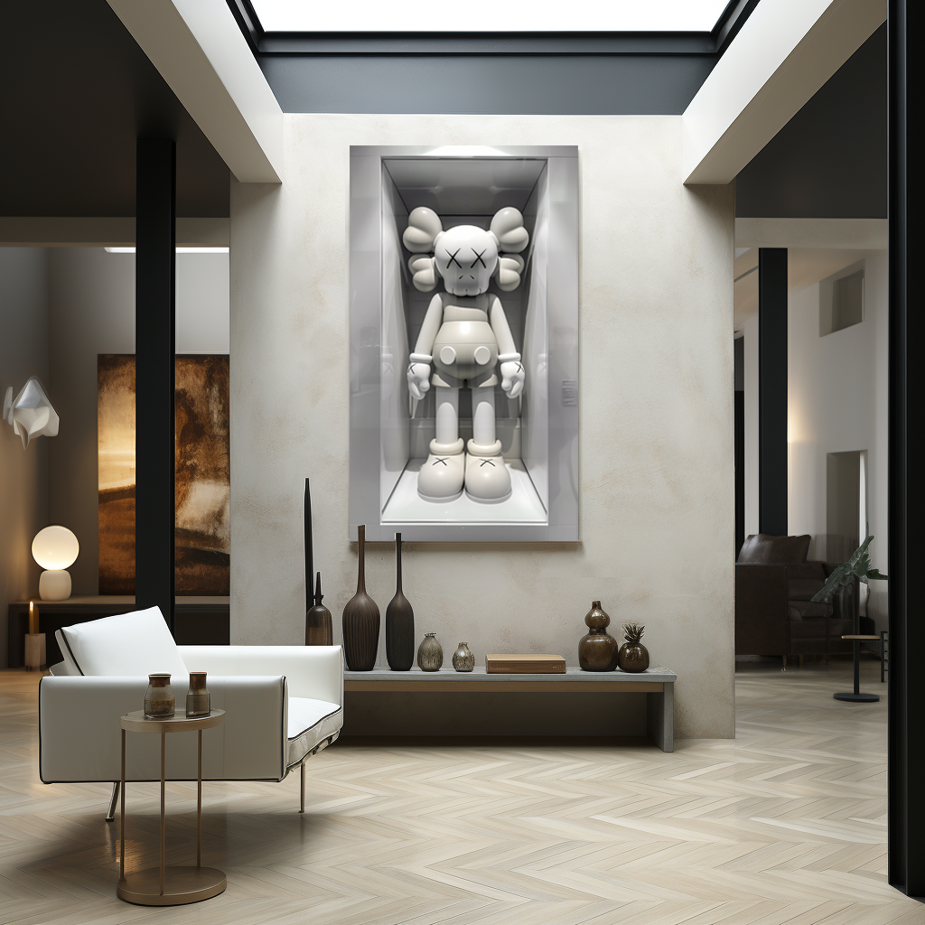 White Glass Case Kaws