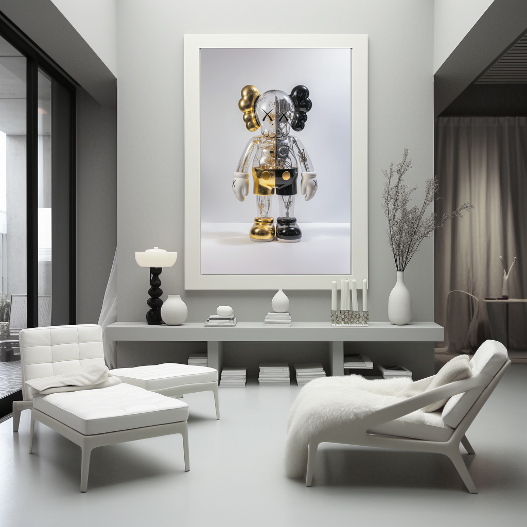 Transparent Gold Circuit Kaws