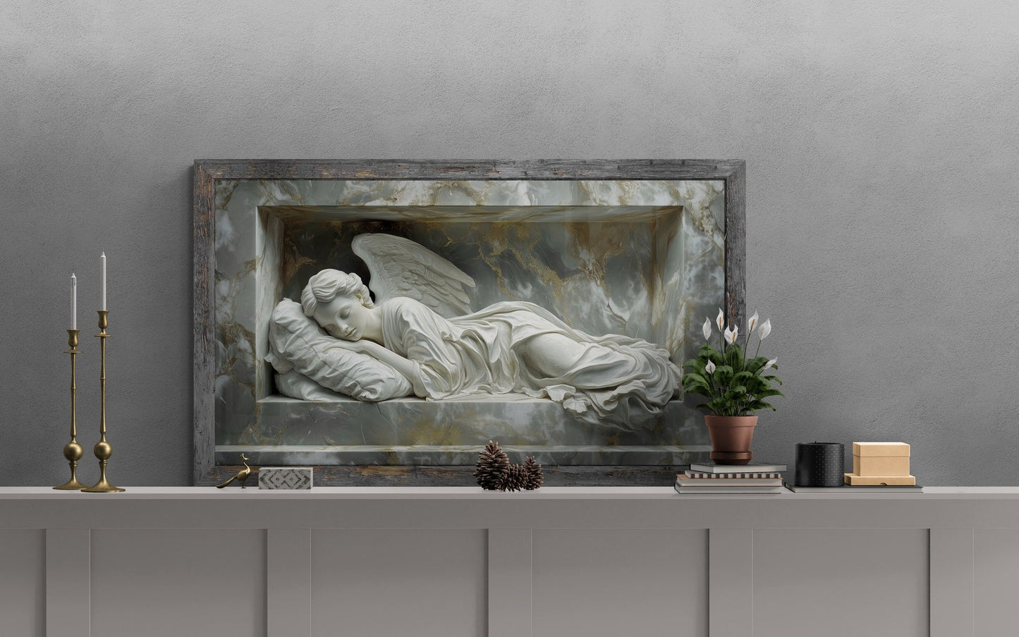 Marble Angel Sleeping