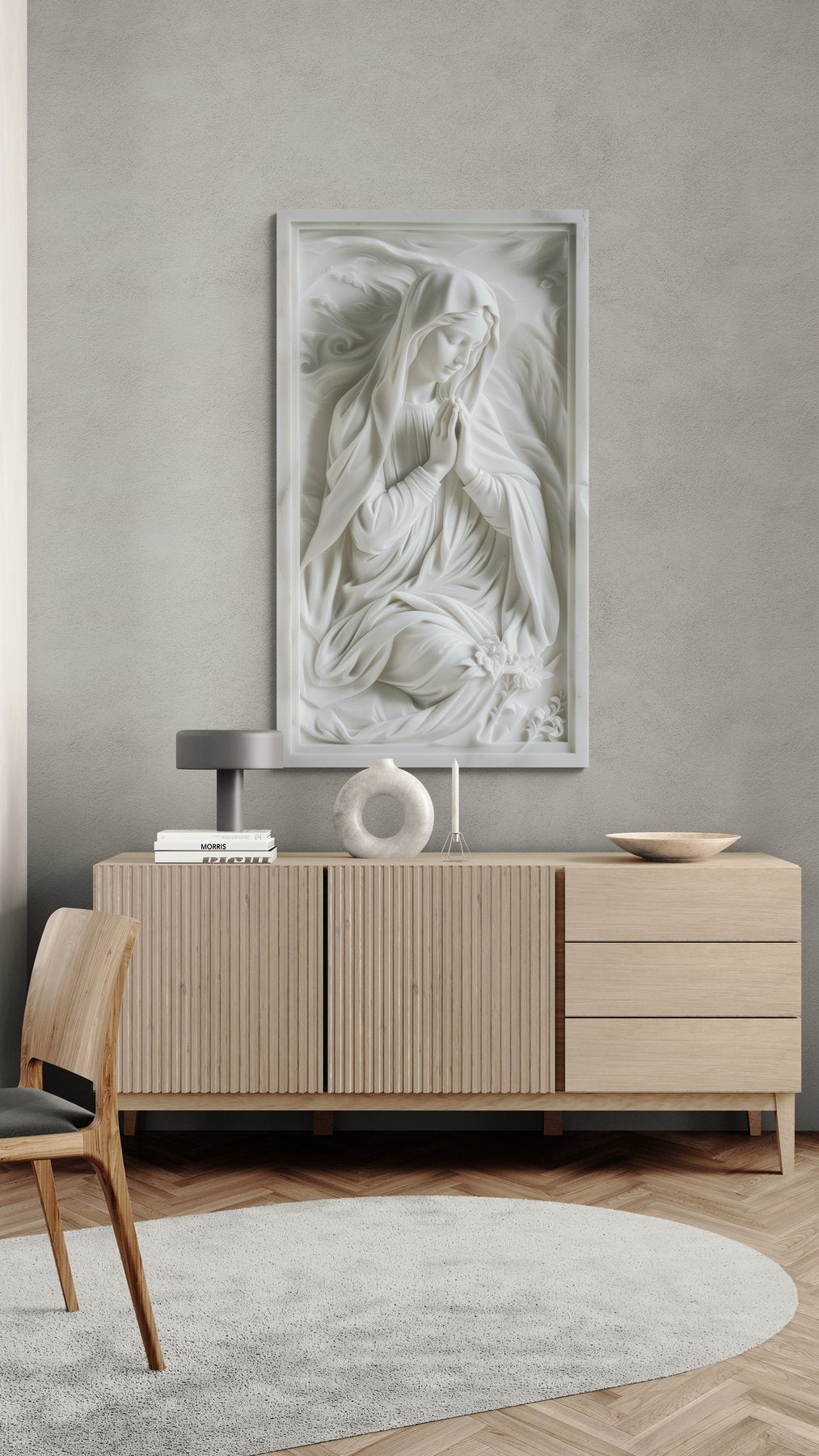 Marble Madonna Pray 1