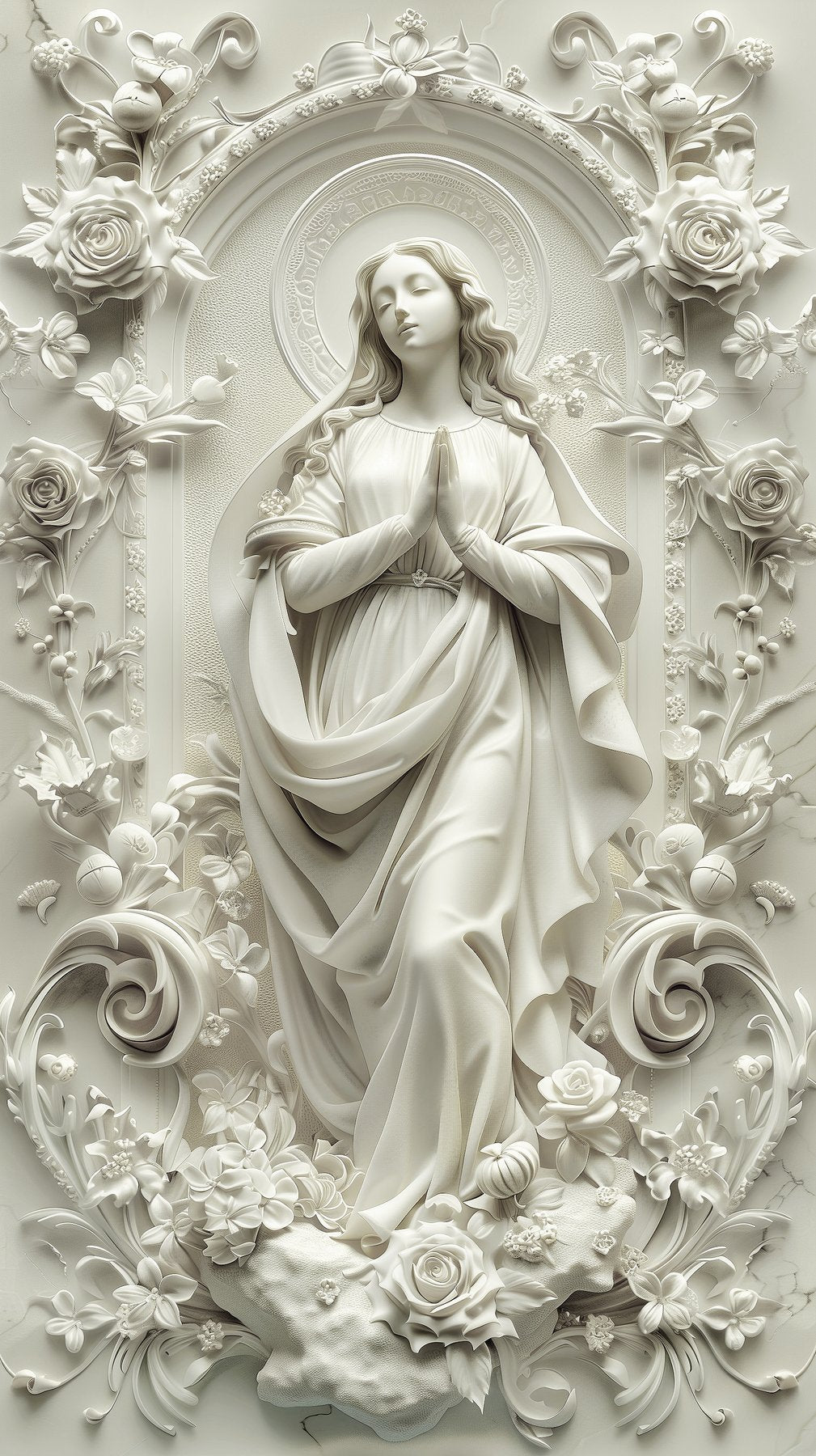 Madonna Marble Relief 9