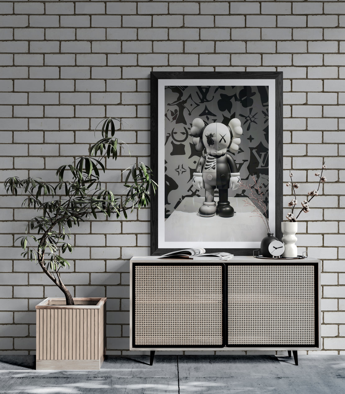 Skeleton Black Kaws