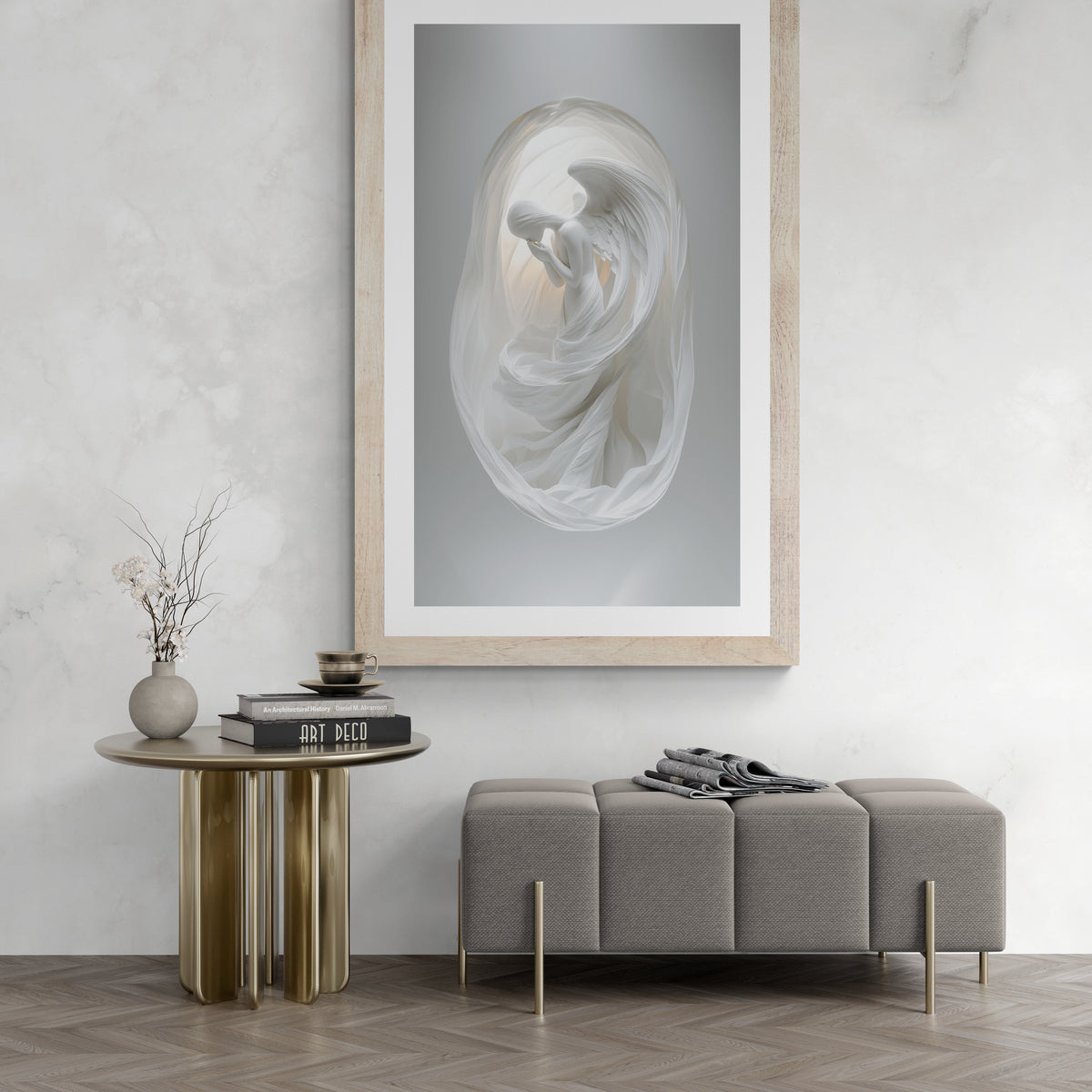 Abstract Angel Praying Niche