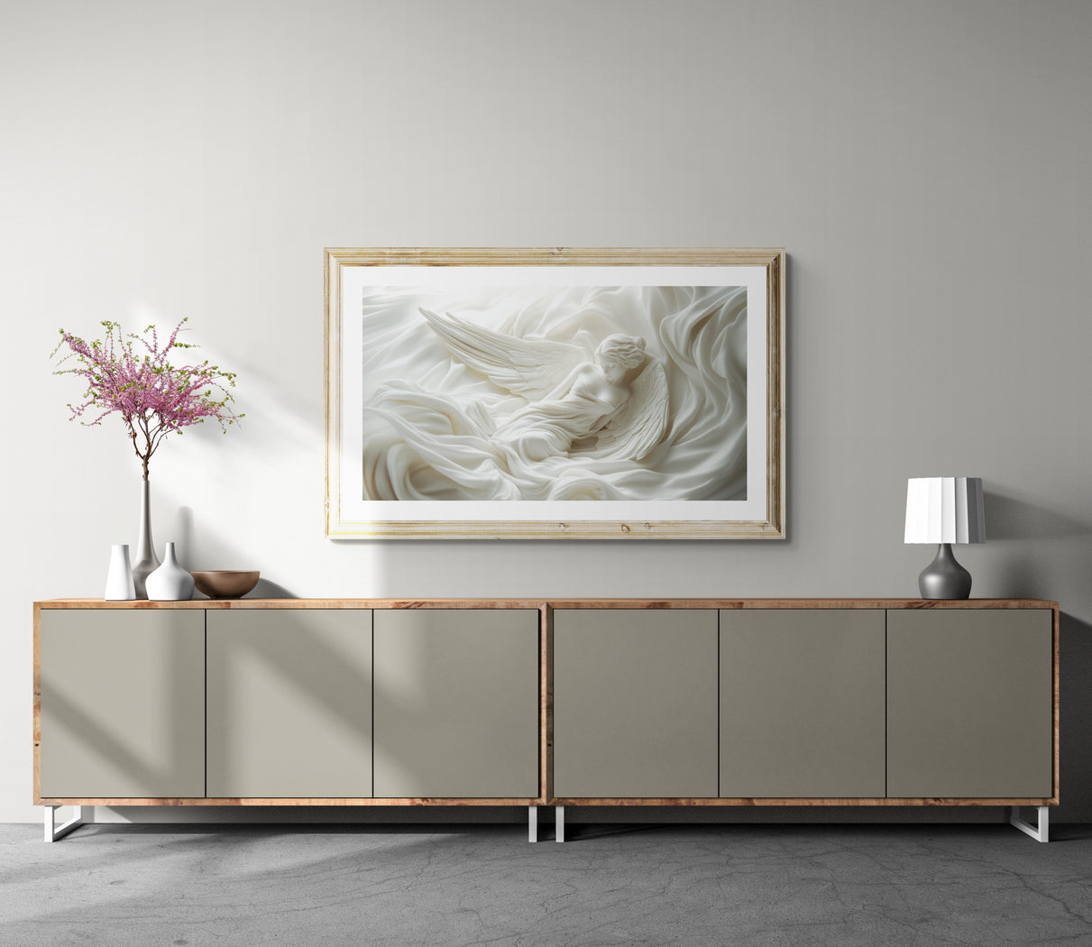 Angel White Silk Sleeping