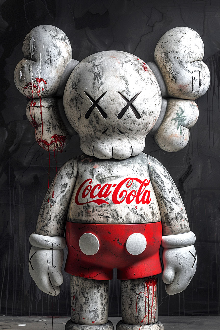Kaws Graphiti Red