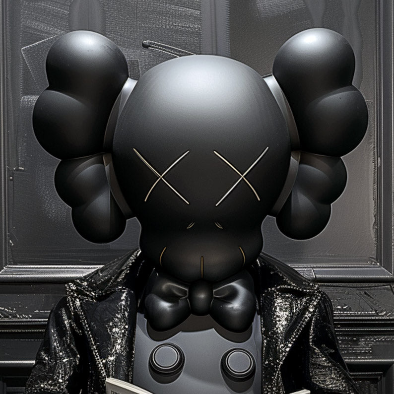 Gentleman Kaws Black Toilette