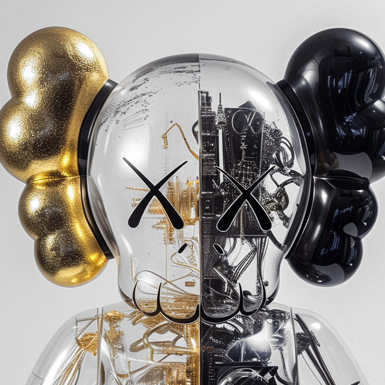 Transparent Gold Circuit Kaws