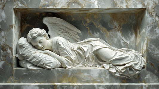 Marble Angel Sleeping