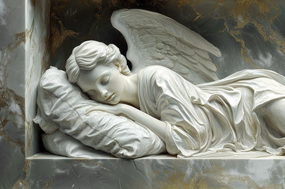 Marble Angel Sleeping