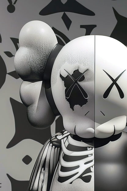 Skeleton Black Kaws