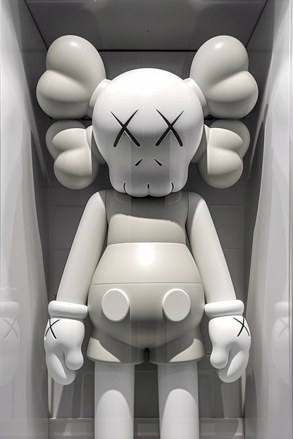 White Glass Case Kaws