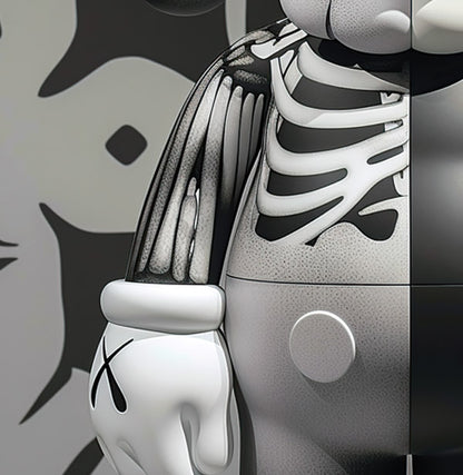Skeleton Black Kaws