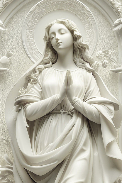 Madonna Marble Relief 9