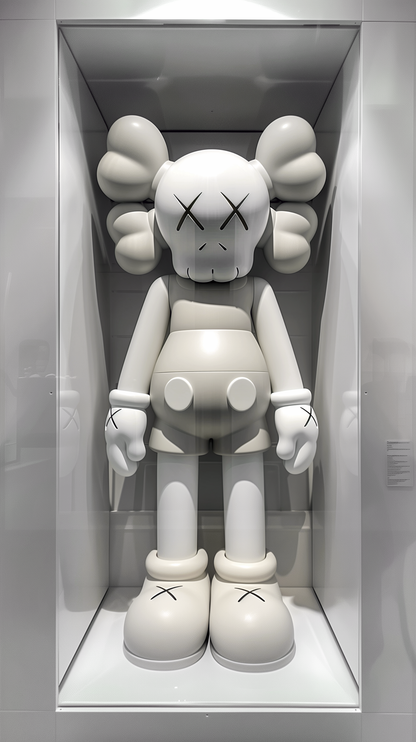 White Glass Case Kaws