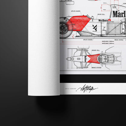 Senna McLaren MP4/8 Technical Study