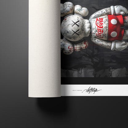 Kaws Graphiti Red