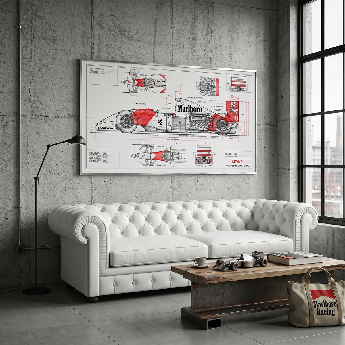 Senna McLaren MP4/8 Technical Study