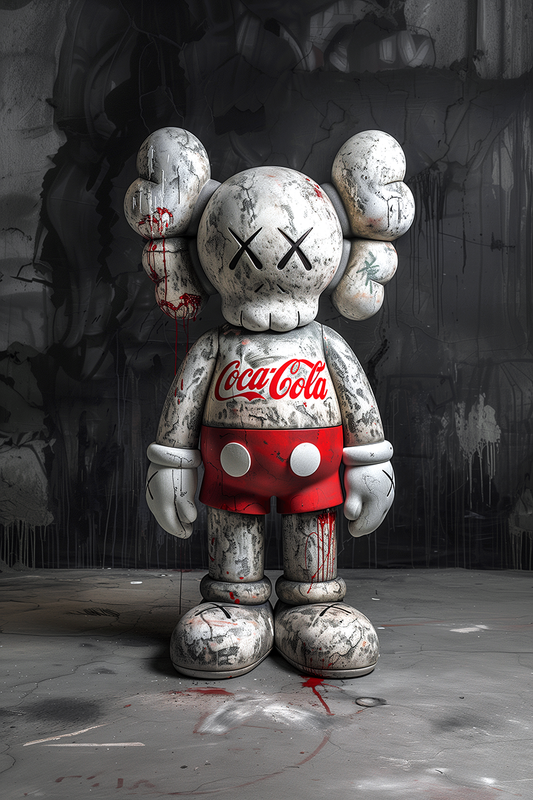 Kaws Graphiti Red