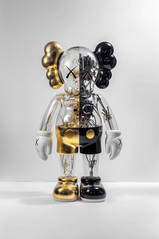 Transparent Gold Circuit Kaws