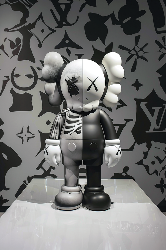 Skeleton Black Kaws