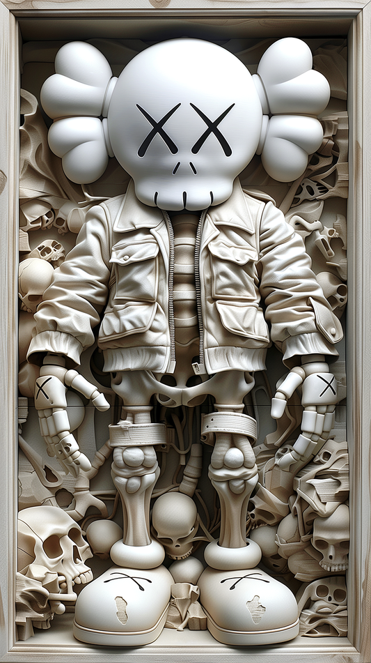 Skeleton Kaws in Box