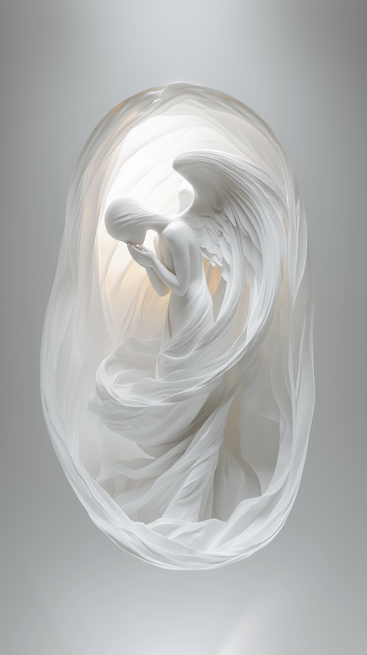 Abstract Angel Praying Niche
