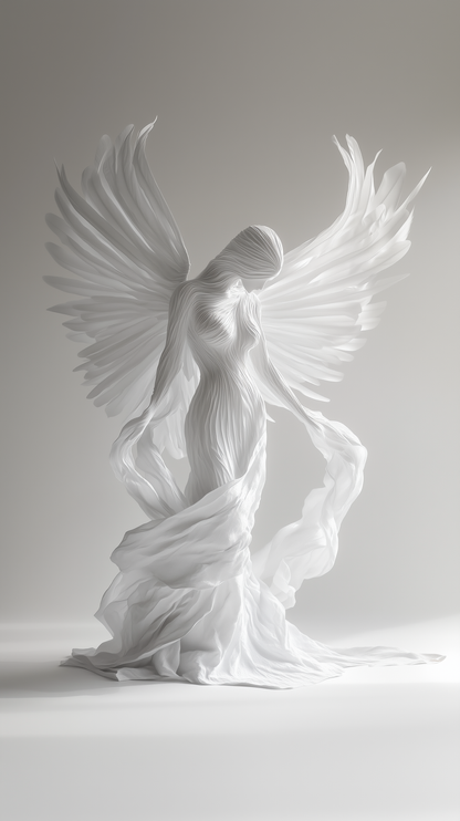 Silk Abstract Ethereal Angel