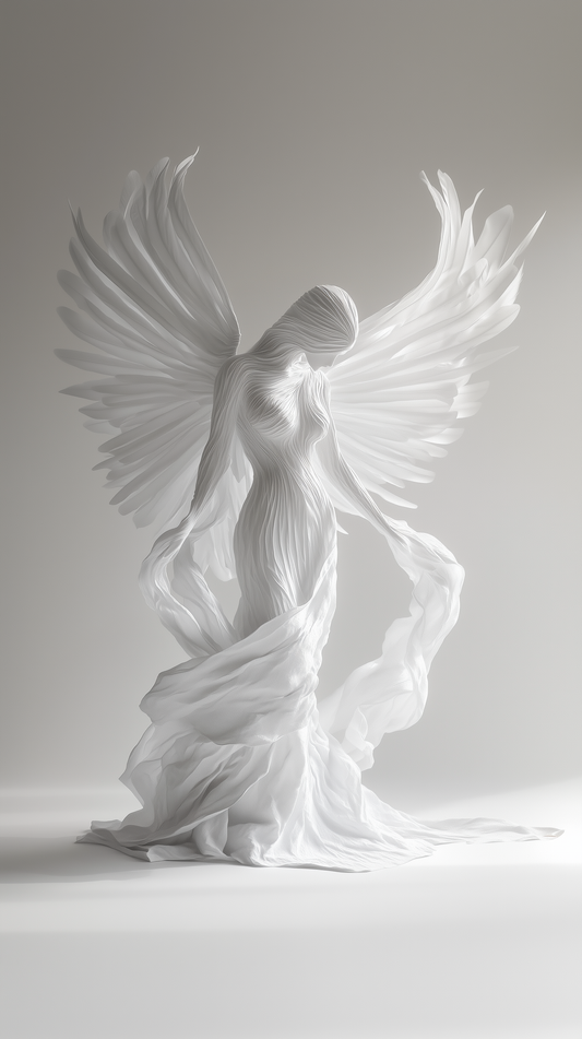 Silk Abstract Ethereal Angel