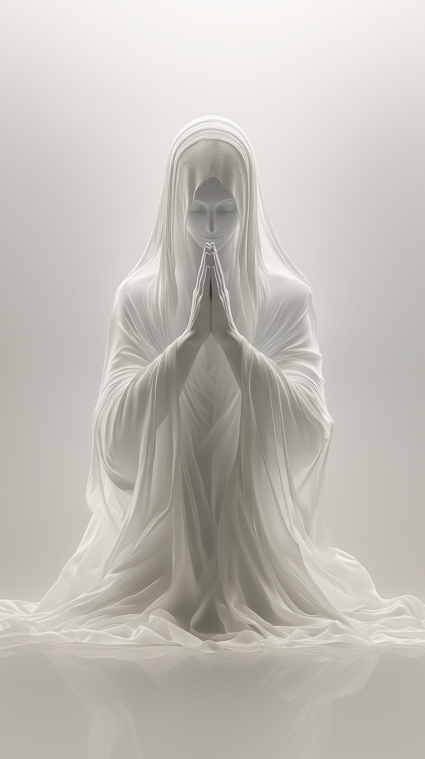 Silk Madonna Praying