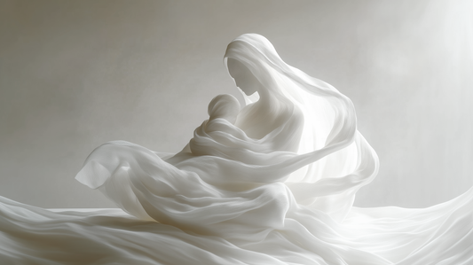 Silk Madonna with Child 01