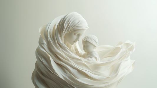 Silk Madonna with Child 02
