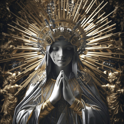 Golden Pray Madonna