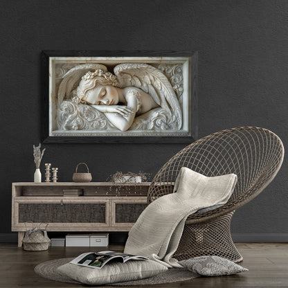 Sweet Marble Angel Sleeping