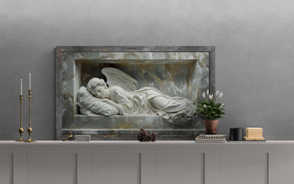 Marble Angel Sleeping