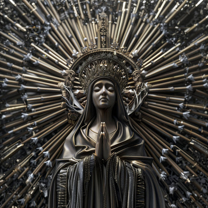 Crowned Madonna Metal