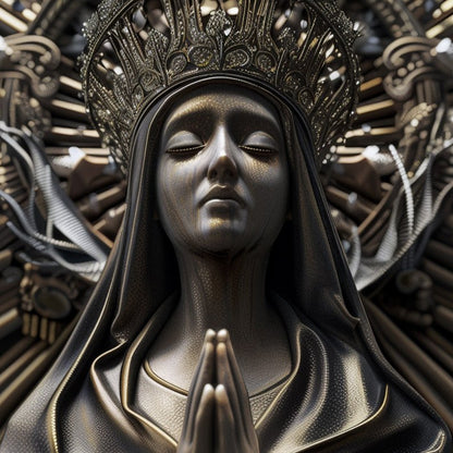 Crowned Madonna Metal