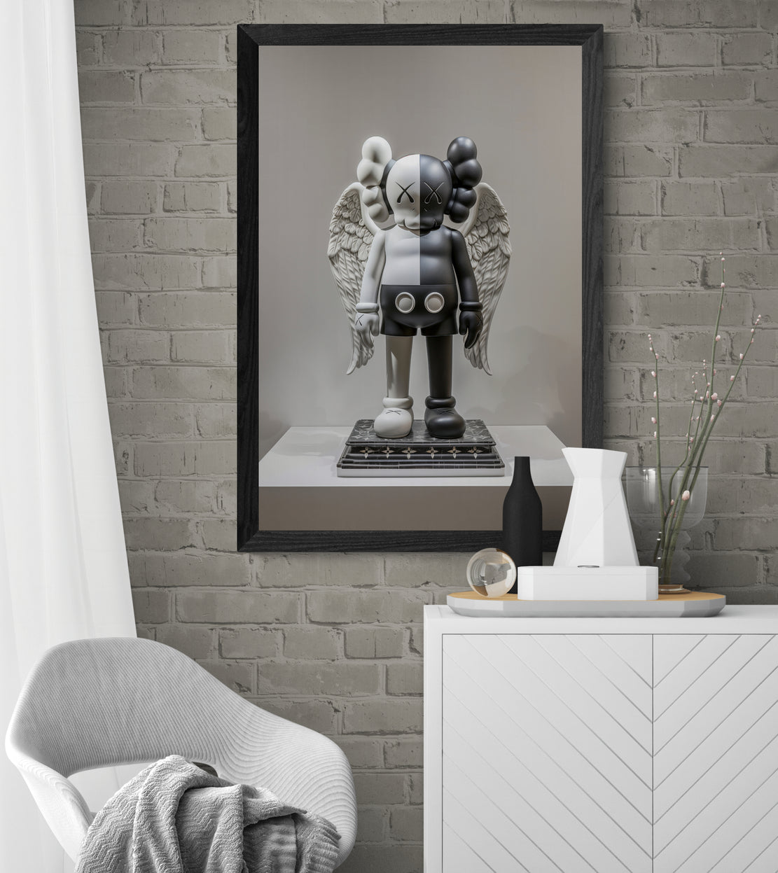 Good or Evil Angel Kaws