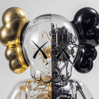 Transparent Gold Circuit Kaws