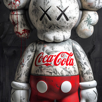 Kaws Graphiti Red